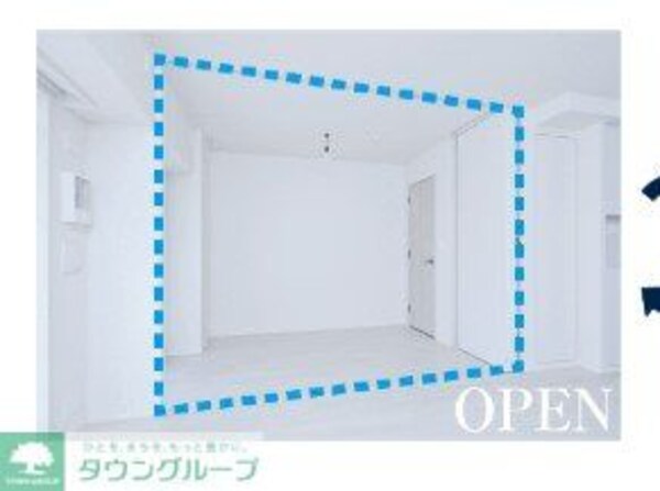 リビング・居室(同会社施工イメージパース　現状優先)
