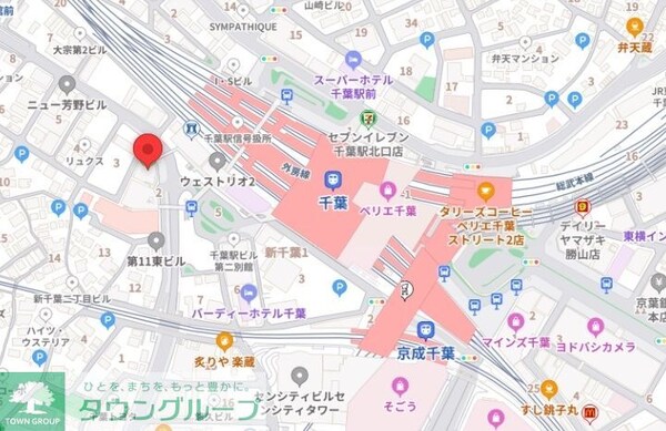 地図(現地待ち合わせ歓迎♪お問合せはタウンハウジング千葉店まで！)