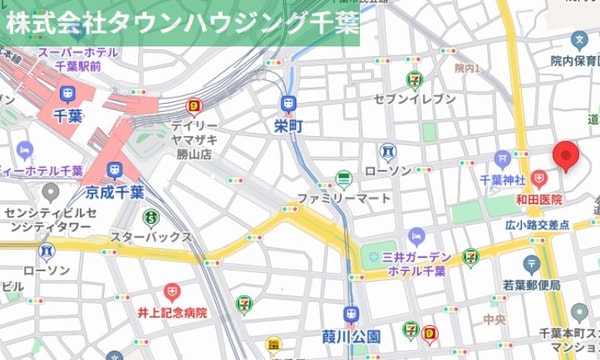 地図(ご来店お待ちしております！043-221-3600)