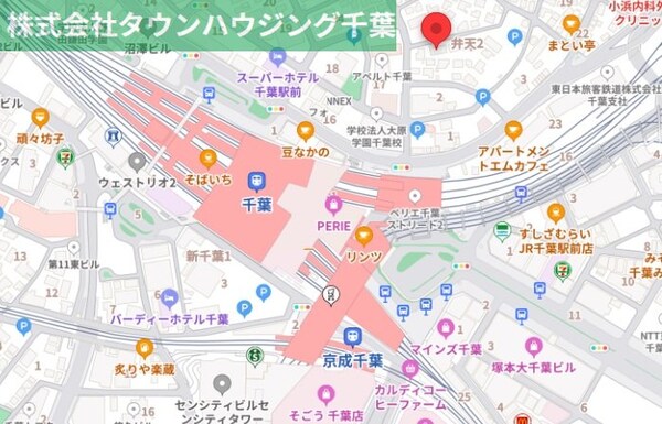 地図(ご来店お待ちしております！043-221-3600)