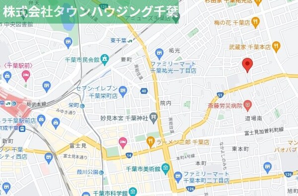 地図(お部屋探しは【タウンハウジング千葉店】にお任せ下さい♪)