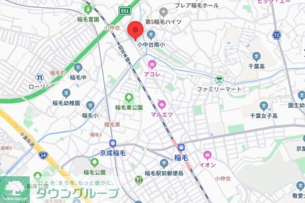 地図(お部屋探しは【タウンハウジング千葉店】にお任せ下さい♪)