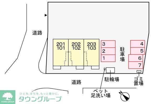地図(現地待ち合わせ歓迎♪お問合せはタウンハウジングまで！)
