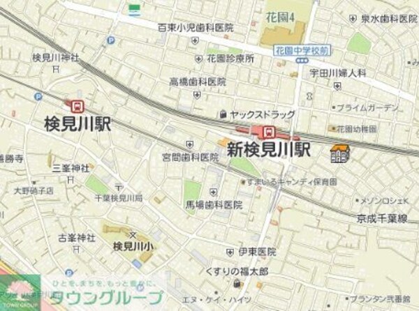 地図(現地待ち合わせ歓迎♪お問合せはタウンハウジングまで！)