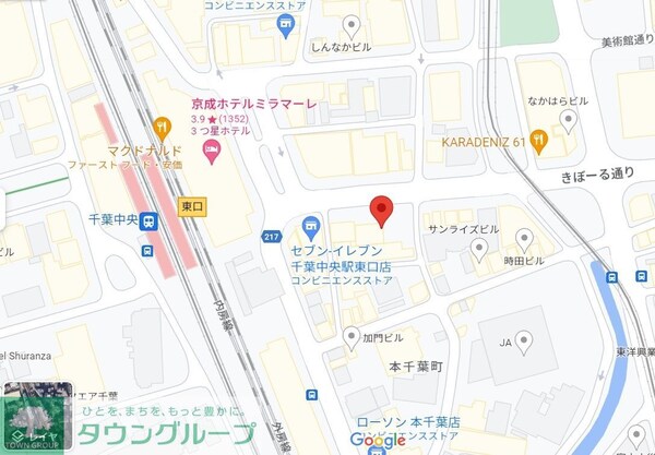 地図(現地待ち合わせ歓迎♪お問合せはタウンハウジング千葉店まで！)