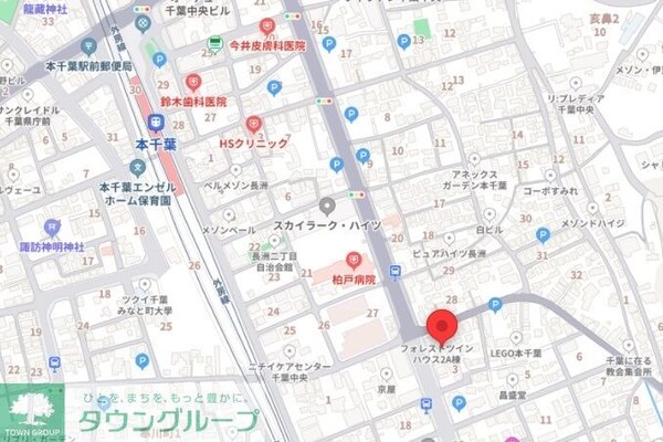 地図(現地待ち合わせ歓迎♪お問合せはタウンハウジング千葉店まで！)