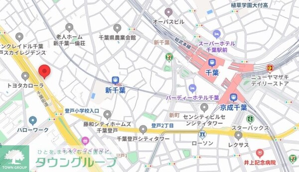 地図(現地待ち合わせ歓迎♪お問合せはタウンハウジング千葉店まで！)