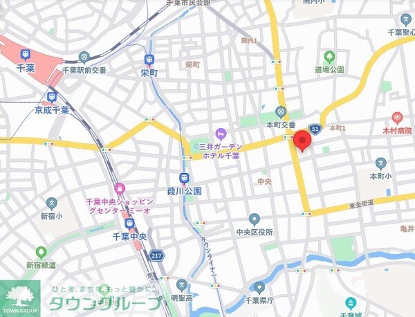 地図(ご来店お待ちしております！043-221-3600)