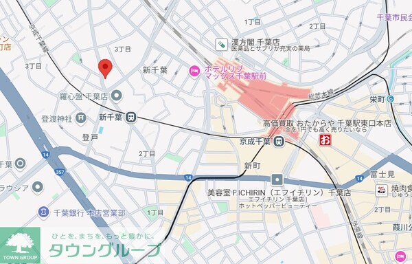 地図(現地待ち合わせ歓迎♪お問合せはタウンハウジングまで！)
