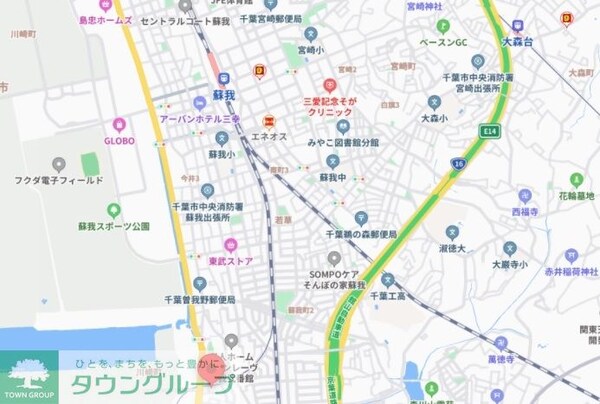 地図(ご来店お待ちしております！043-221-3600)