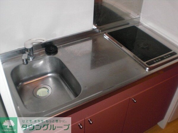 キッチン(２口電気コンロ　広めのキッチン)