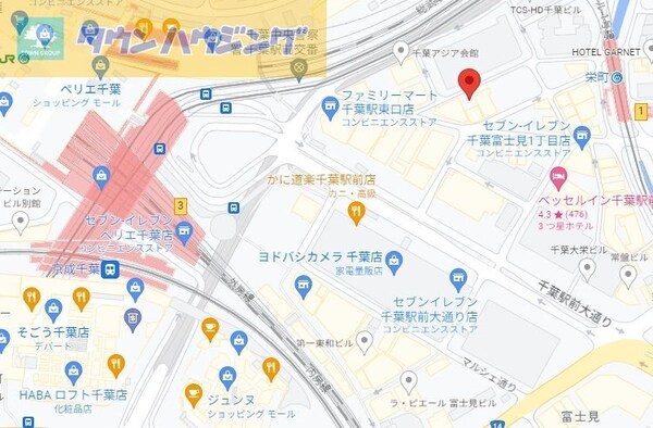 地図(ご来店お待ちしております！043-221-3600)