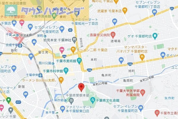 地図(お部屋探しは【タウンハウジング千葉店】にお任せ下さい♪)