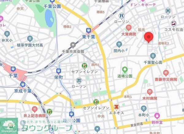 地図(現地待ち合わせ歓迎♪お問合せはタウンハウジング千葉店まで！)