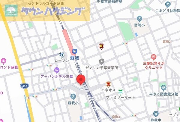 地図(現地待ち合わせ歓迎♪お問合せはタウンハウジング千葉店まで！)