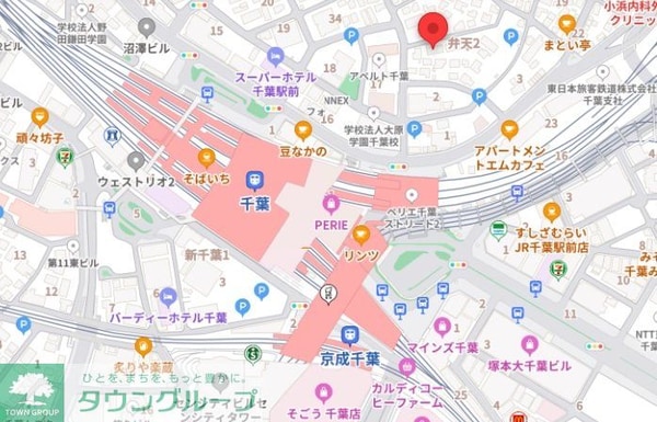 地図(ご来店お待ちしております！043-221-3600)