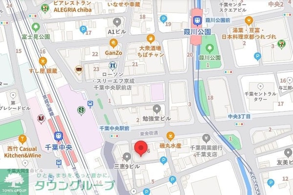 地図(現地待ち合わせ歓迎♪お問合せはタウンハウジング千葉店まで！)