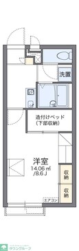 レオパレスサンサーラの間取図