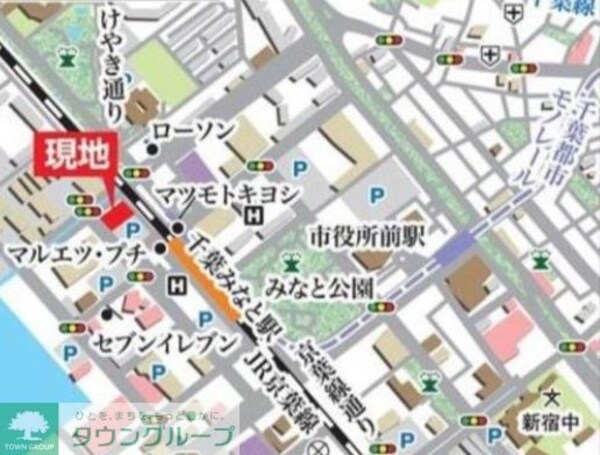 地図(現地待ち合わせ歓迎♪お問合せはタウンハウジング千葉店まで！)