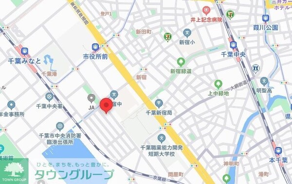 地図(現地待ち合わせ歓迎♪お問合せはタウンハウジング千葉店まで！)