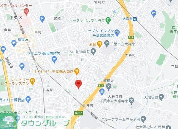 地図(お部屋探しは【タウンハウジング蘇我店】にお任せ下さい♪)