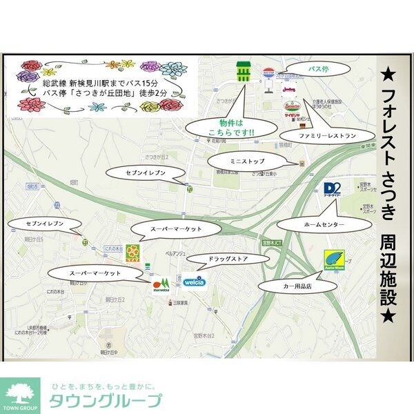 地図(お問合せはタウンハウジングまで！※現地待合わせ相談可能)
