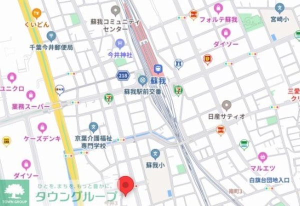 地図(お部屋探しは【タウンハウジング千葉】にお任せ下さい♪)