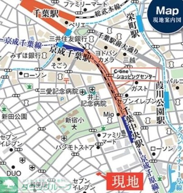 地図(ご来店お待ちしております！043-221-3600)