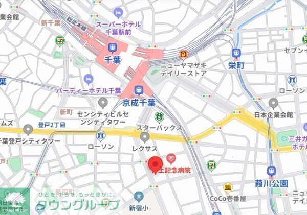 地図(現地待ち合わせ歓迎♪お問合せはタウンハウジング蘇我店まで！)