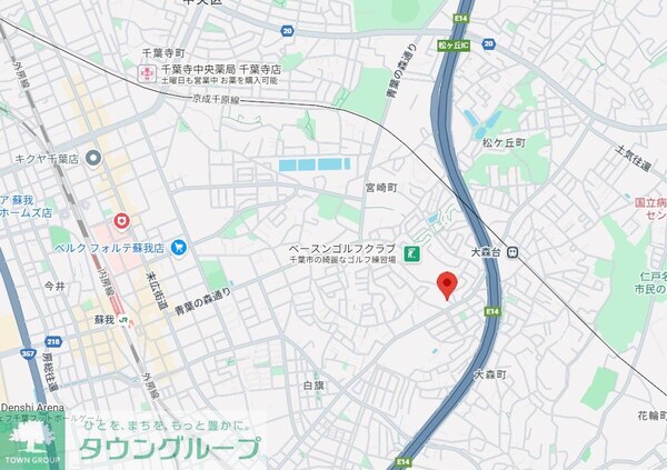 地図(お問合せはタウンハウジングまで！※現地待合わせ相談可能)