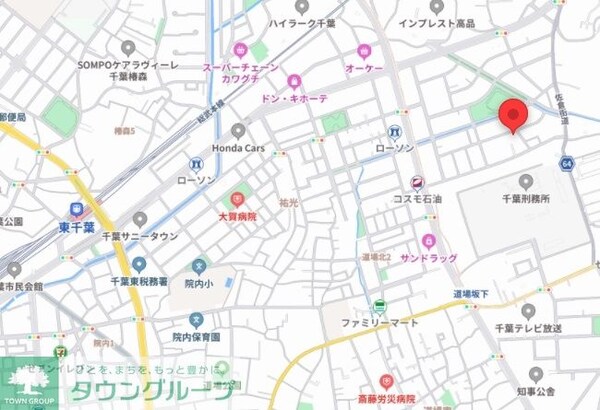 地図(現地待ち合わせ歓迎♪お問合せはタウンハウジング蘇我店まで！)