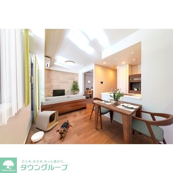 リビング・居室(家具・調度品等はCG 加工です。実際の賃貸住居 には含まれ…)