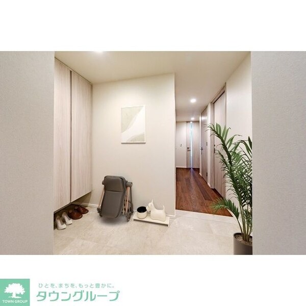 玄関(家具・調度品等はCG 加工です。実際の賃貸住居 には含まれ…)