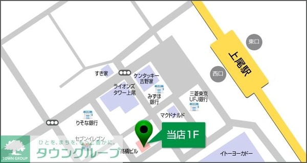 地図(上尾駅から歩いてスグ！)