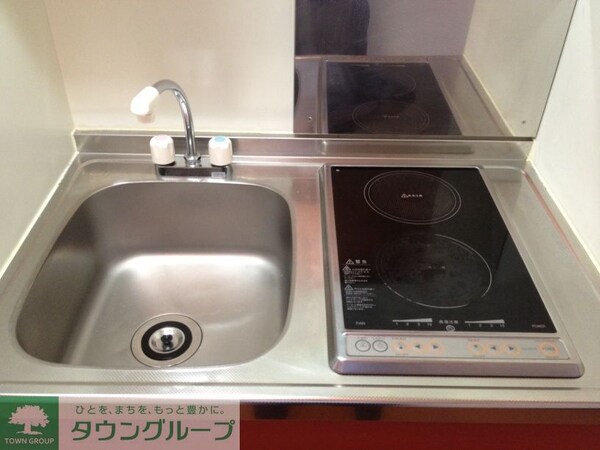 キッチン(電気コンロが2口あるタイプ)