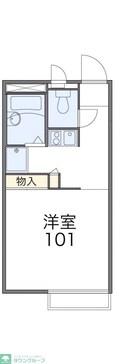 レオパレスプラティＢの間取図