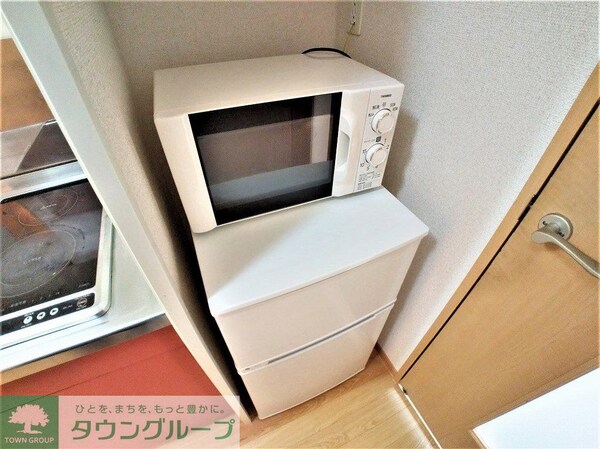 設備(レンジと冷蔵庫)