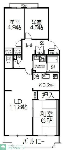 大宮七里ハウスの間取り図