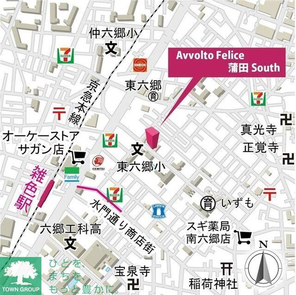 地図(★タウンハウジング蒲田店取り扱い★)