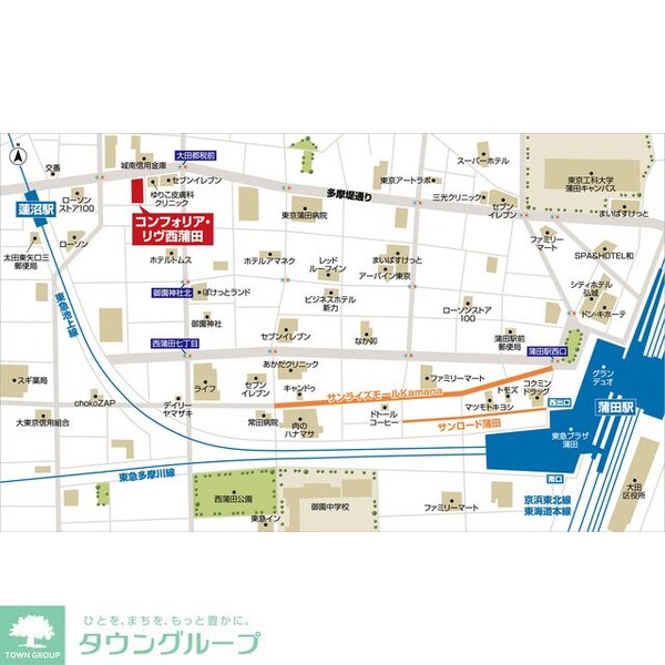 地図(★タウンハウジング蒲田店取り扱い★)