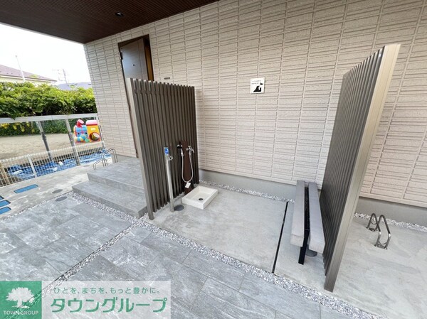 共有部分(ペット用足洗い場)