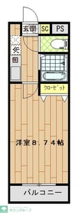 プラチナコート５８番館の間取図