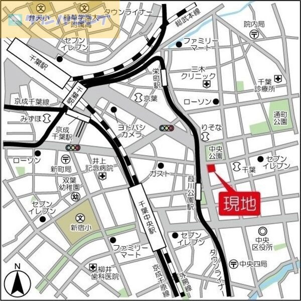 地図(ご来店お待ちしております！043-221-3600)