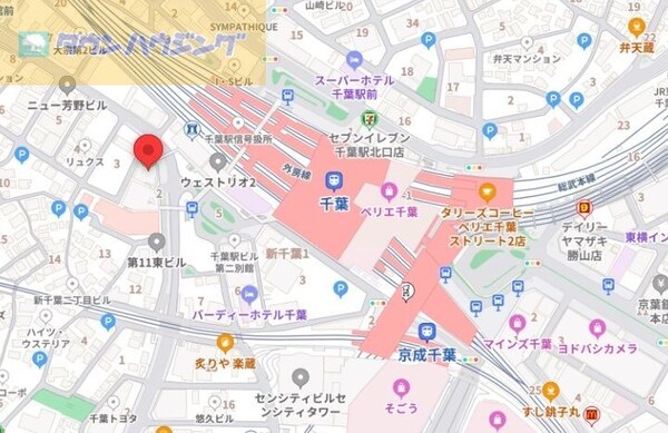 地図(現地待ち合わせ歓迎♪お問合せはタウンハウジング千葉店まで！)