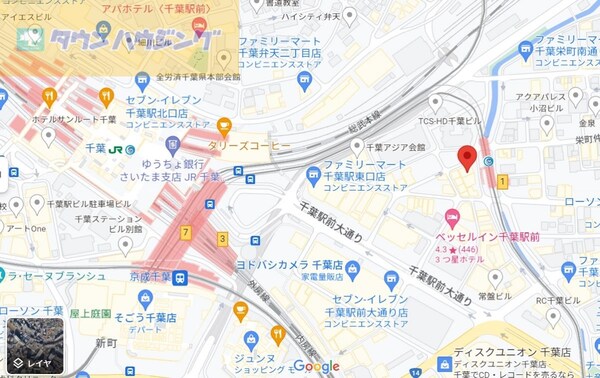 地図(ご来店お待ちしております！043-221-3600)