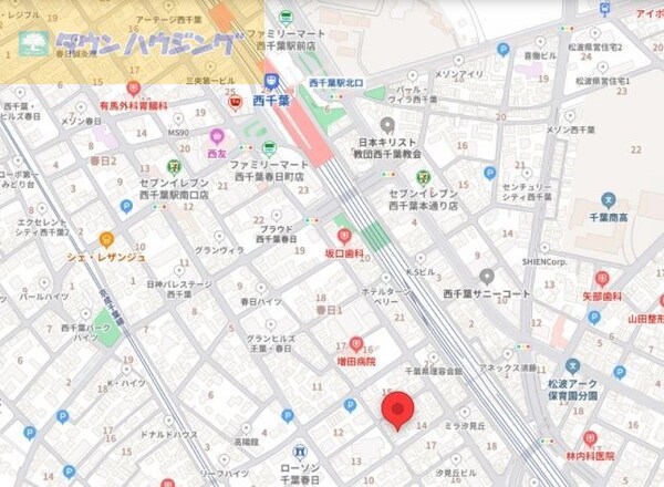 地図(現地待ち合わせ歓迎♪お問合せはタウンハウジング千葉店まで！)