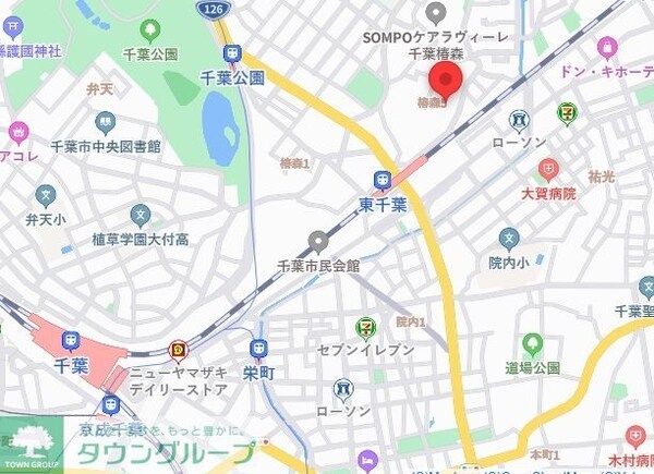 地図(現地待ち合わせ歓迎♪お問合せはタウンハウジング千葉店まで！)