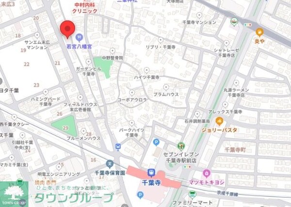 地図(現地待ち合わせ歓迎♪お問合せはタウンハウジング千葉店まで！)