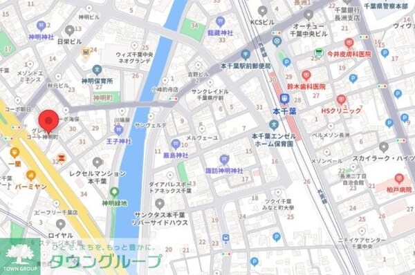 地図(ご来店お待ちしております！043-221-3600)