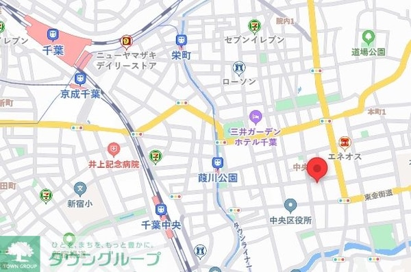 地図(現地待ち合わせ歓迎♪お問合せはタウンハウジング千葉店まで！)